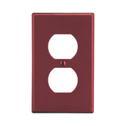 PLACA DE PARED PARA CONTACTO DUPLEX COLOR ROJO.-HUBBELL-Bsai Seguridad & Controles