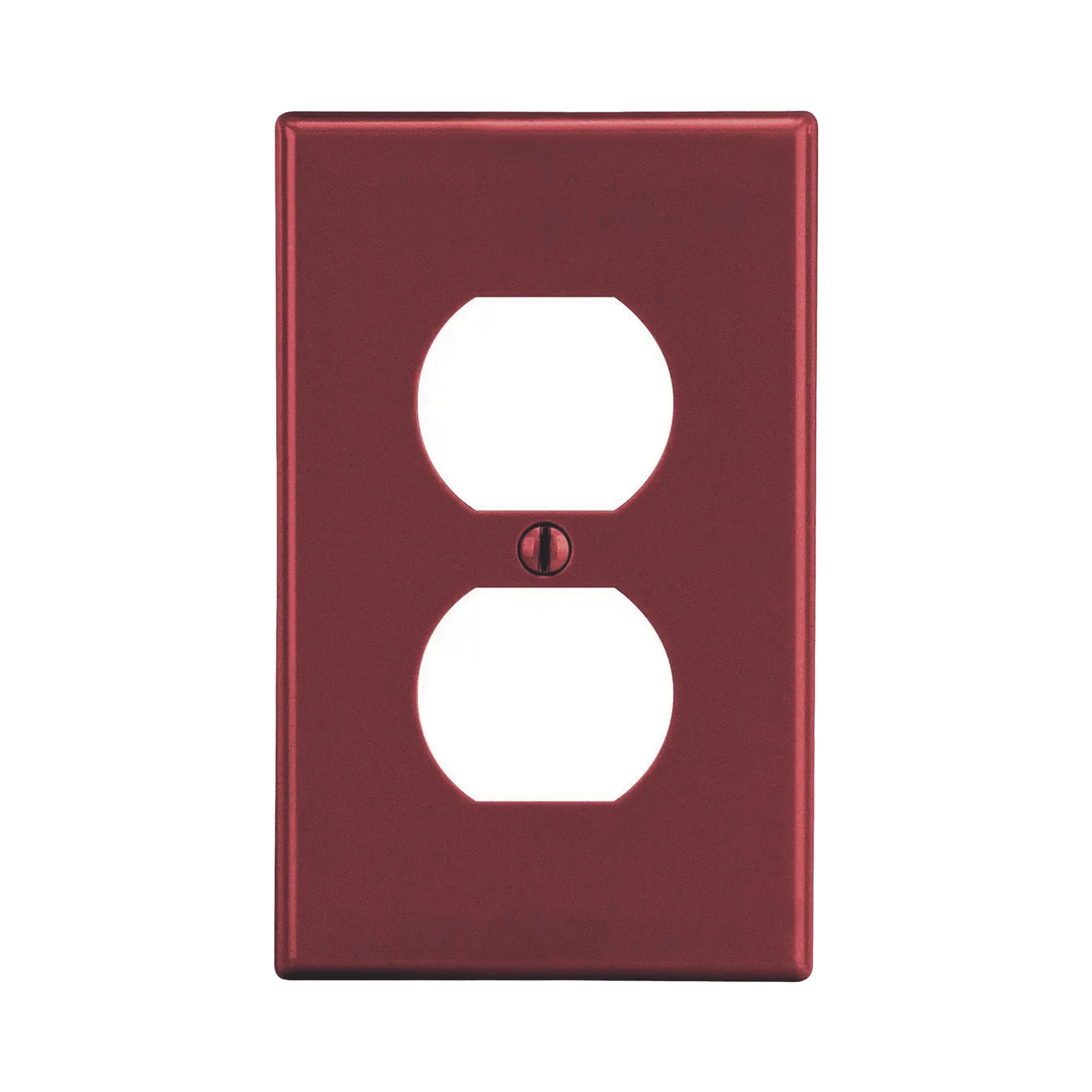 PLACA DE PARED PARA CONTACTO DUPLEX COLOR ROJO.-HUBBELL-Bsai Seguridad & Controles