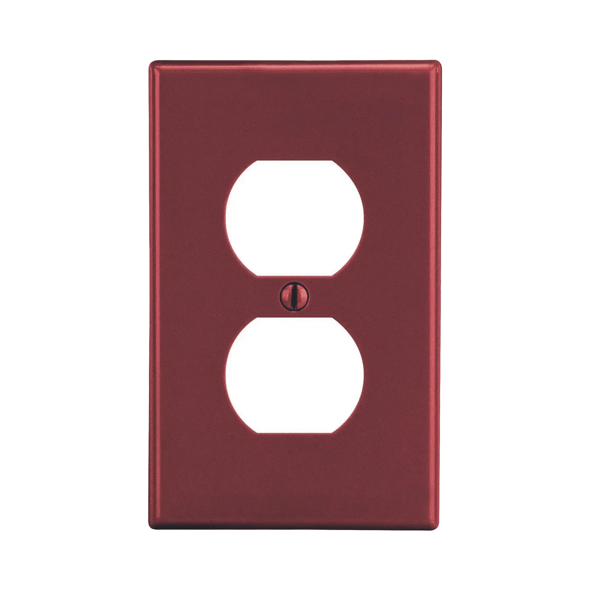 PLACA DE PARED PARA CONTACTO DUPLEX COLOR ROJO.-HUBBELL-Bsai Seguridad & Controles