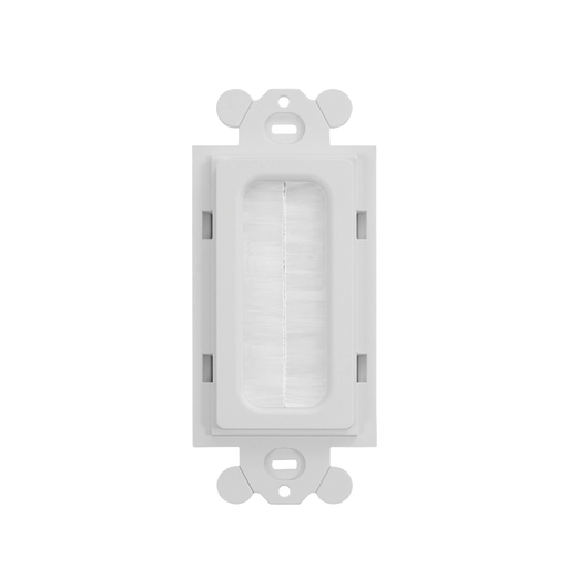 PLACA DE PARED PASACABLES TIPO CEPILLO, ESTÁNDAR GFCI, MATERIAL ABS, COLOR BLANCO-Cableado de Cobre-PANDUIT-Bsai Seguridad & Controles