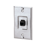 PLACA DE PARED TELEFÓNICA, SALIDA DE 1 PUERTO KEYSTONE, CON JACK CAT5E ESTILO TP, DE ACERO INOXIDABLE-Cableado-PANDUIT-Bsai Seguridad & Controles