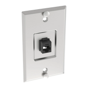 PLACA DE PARED TELEFÓNICA, SALIDA DE 1 PUERTO KEYSTONE, CON JACK CAT6 ESTILO 110 DE IMPACTO, DE ACERO INOXIDABLE-Cableado-PANDUIT-Bsai Seguridad & Controles