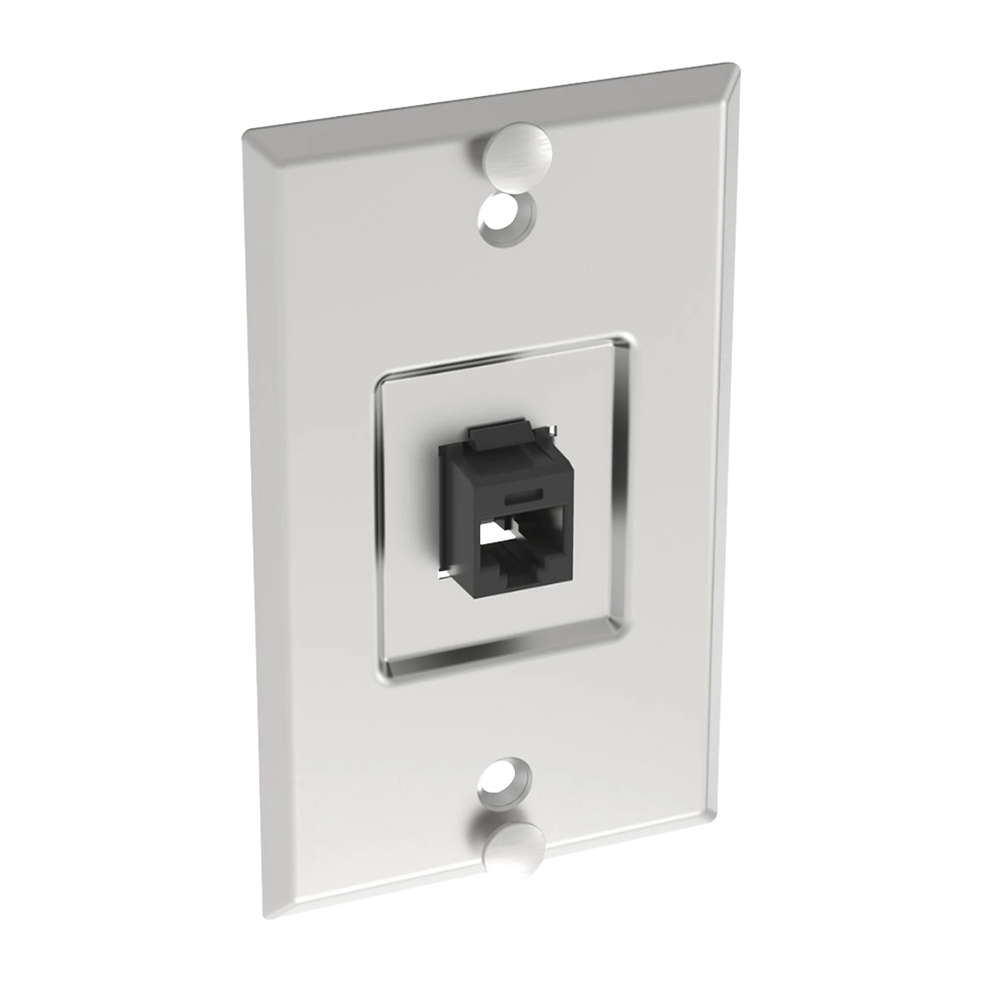 PLACA DE PARED TELEFÓNICA, SALIDA DE 1 PUERTO KEYSTONE, CON JACK CAT6 ESTILO 110 DE IMPACTO, DE ACERO INOXIDABLE-Cableado-PANDUIT-Bsai Seguridad & Controles