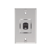 PLACA DE PARED TELEFÓNICA, SALIDA DE 1 PUERTO KEYSTONE, CON JACK CAT6 ESTILO 110 DE IMPACTO, DE ACERO INOXIDABLE-Cableado de Cobre-PANDUIT-Bsai Seguridad & Controles