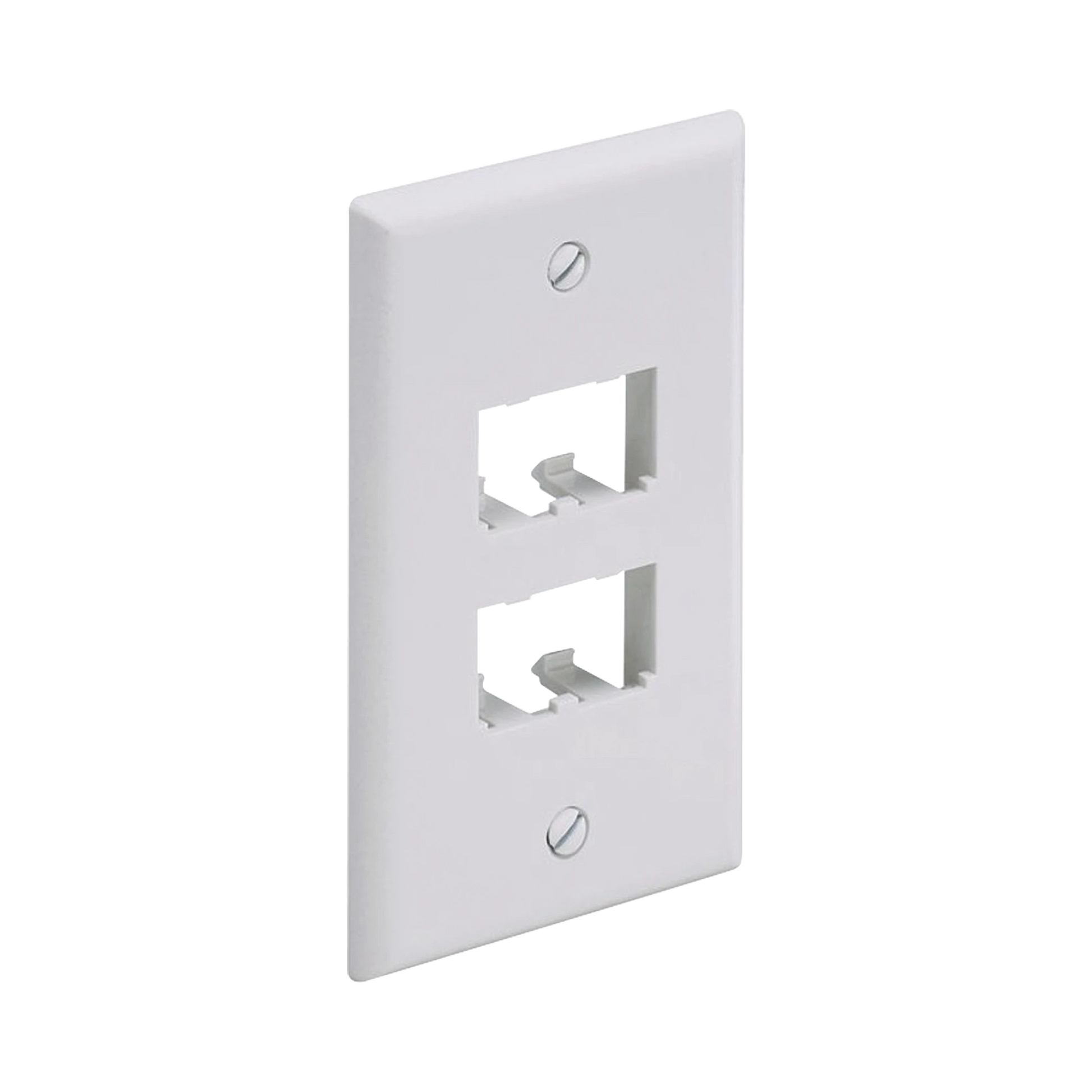 PLACA DE PARED VERTICAL CLÁSICA, SALIDA PARA 4 PUERTOS MINI-COM, COLOR BLANCO-Cableado-PANDUIT-Bsai Seguridad & Controles