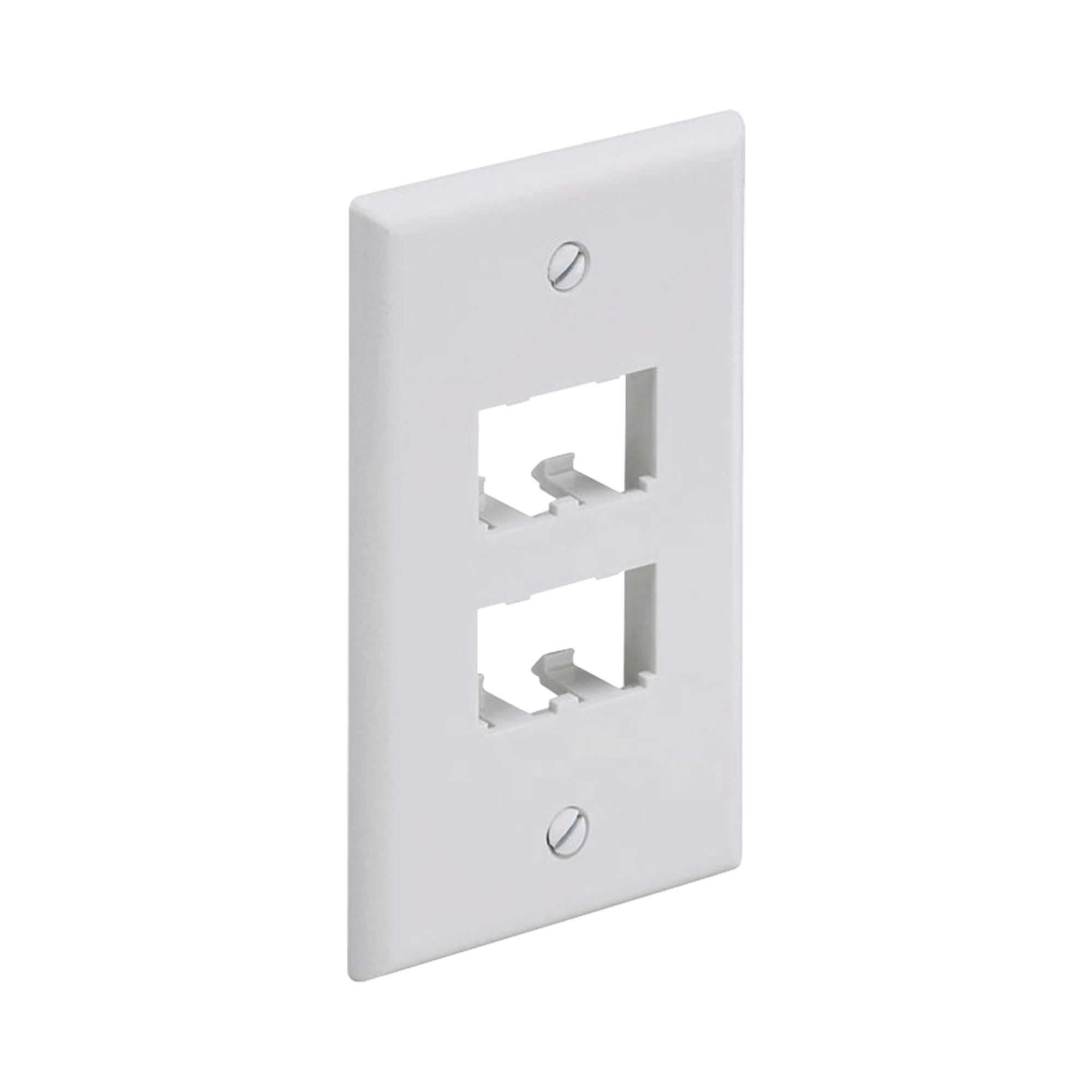 PLACA DE PARED VERTICAL CLÁSICA, SALIDA PARA 4 PUERTOS MINI-COM, COLOR BLANCO-Cableado-PANDUIT-Bsai Seguridad & Controles