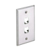 PLACA DE PARED VERTICAL, DE ACERO INOXIDABLE, SALIDA PARA 2 PUERTOS MINI-COM-Faceplates-PANDUIT-Bsai Seguridad & Controles