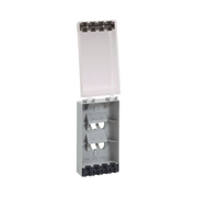 PLACA DE PARED VERTICAL, RESISTENTE AL AGUA CON PROTECCIÓN IP56, ACEPTA 4 MÓDULOS MINI-COM, COLOR CLARO-Cableado de Cobre-PANDUIT-Bsai Seguridad & Controles