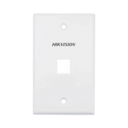 PLACA DE PARED (FACE PLATE) / 1 PUERTO / COLOR BLANCO / CAJA CON 20 PIEZAS / ABS-Cableado de Cobre-HIKVISION-DS-1FPA1-A-Bsai Seguridad & Controles