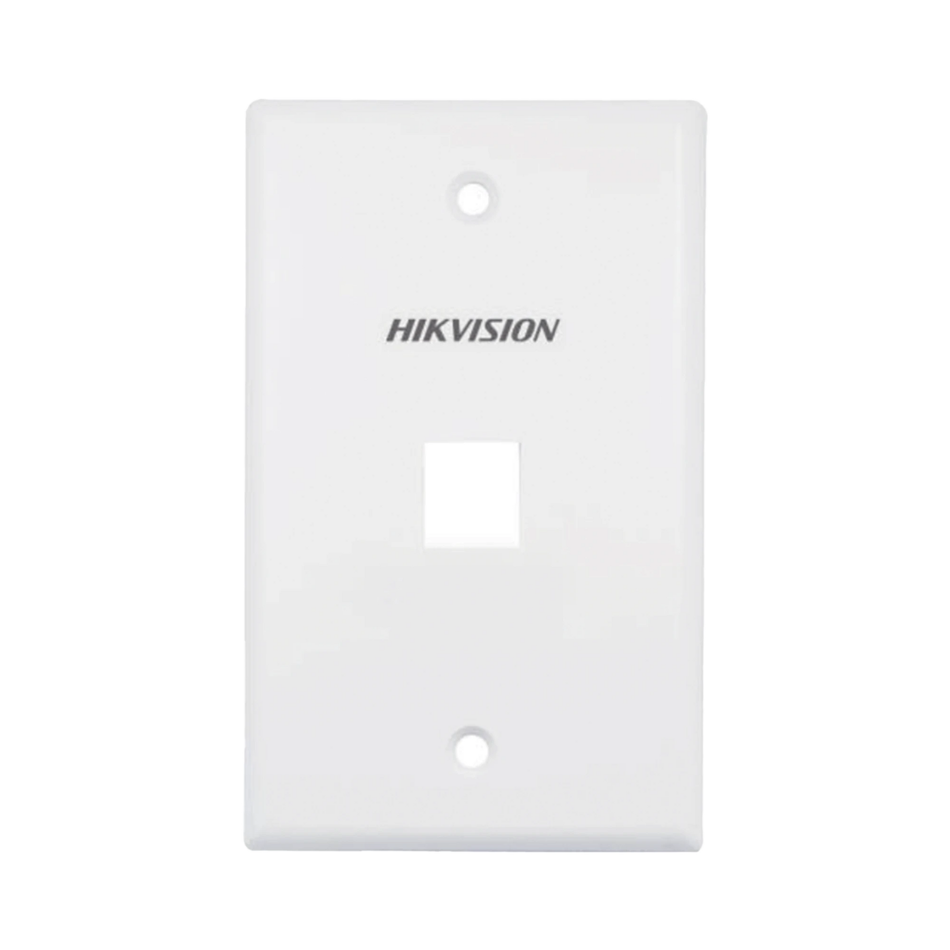 PLACA DE PARED (FACE PLATE) / 1 PUERTO / COLOR BLANCO / CAJA CON 20 PIEZAS / ABS-Cableado de Cobre-HIKVISION-DS-1FPA1-A-Bsai Seguridad & Controles