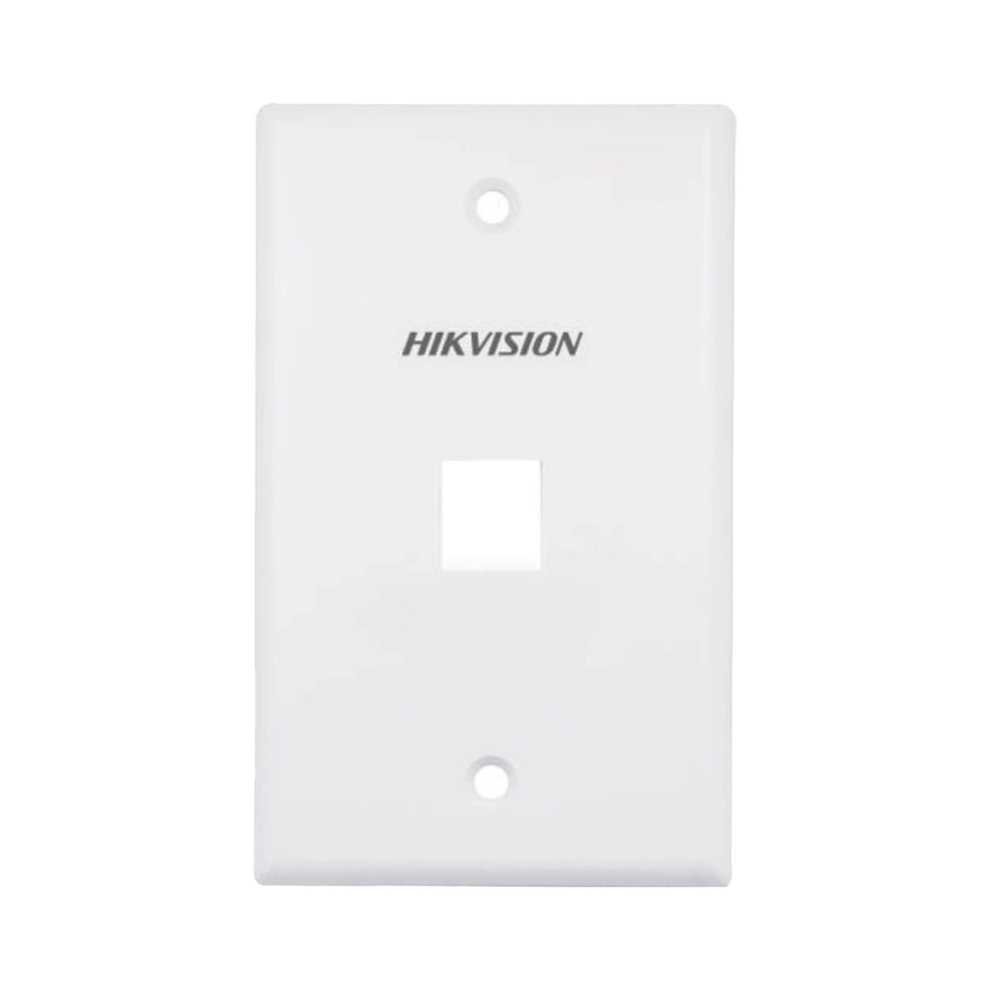 PLACA DE PARED (FACE PLATE) / 1 PUERTO / COLOR BLANCO / CAJA CON 20 PIEZAS / ABS-Cableado de Cobre-HIKVISION-Bsai Seguridad & Controles
