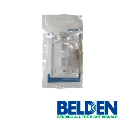 PLACA DE PARED (FACEPLATE) BELDEN AX102655 2 PUERTOS COMPATIBLE CON JACKS ESTILO KEYCONNECT UNIVERSAL CAT6A CAT6 CAT5E CONECTORES DE FIBRA ÓPTICA Y COAXIALES COLOR BLANCO USO INTERIOR MATERIAL PLÁSTICO UL94V INCLUYE TORNILLO 6-32 ETIQUETA DE CARTON VEN...-Faceplates-BELDEN-AX102655-Bsai Seguridad & Controles