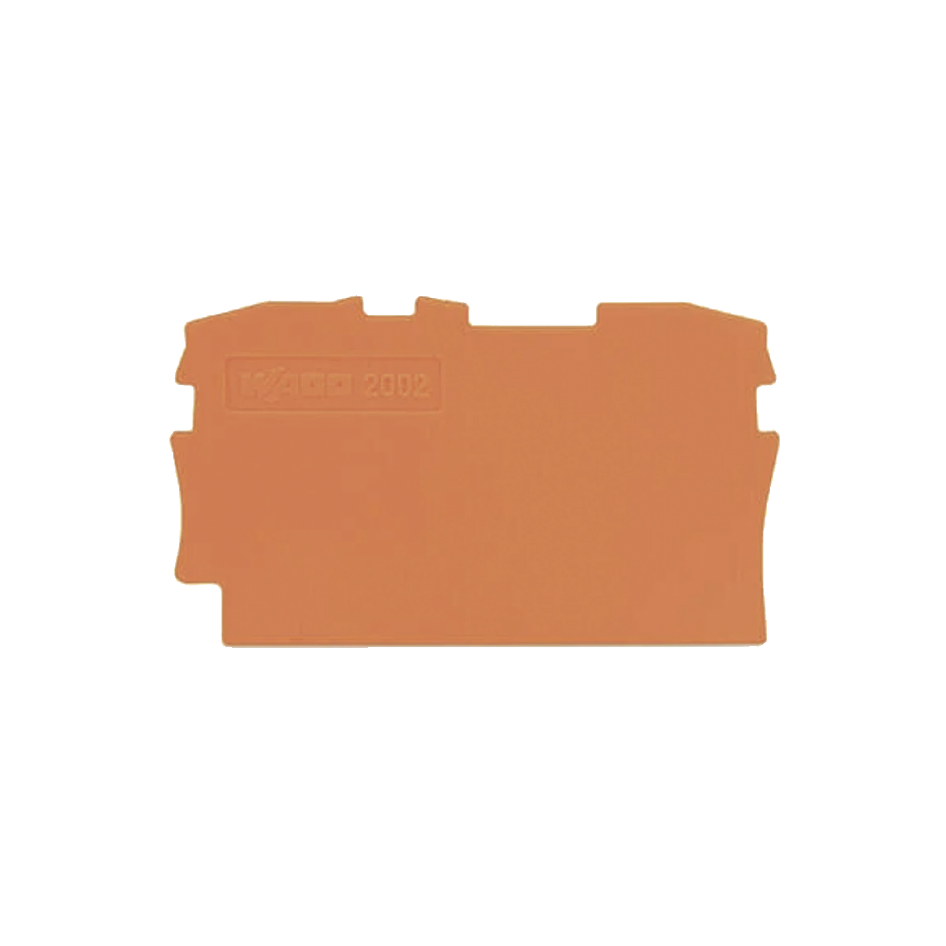 PLACA FINAL E INTERMEDIA; ESPESOR 0,8 MM; NARANJA-Accesorios-WAGO-Bsai Seguridad & Controles
