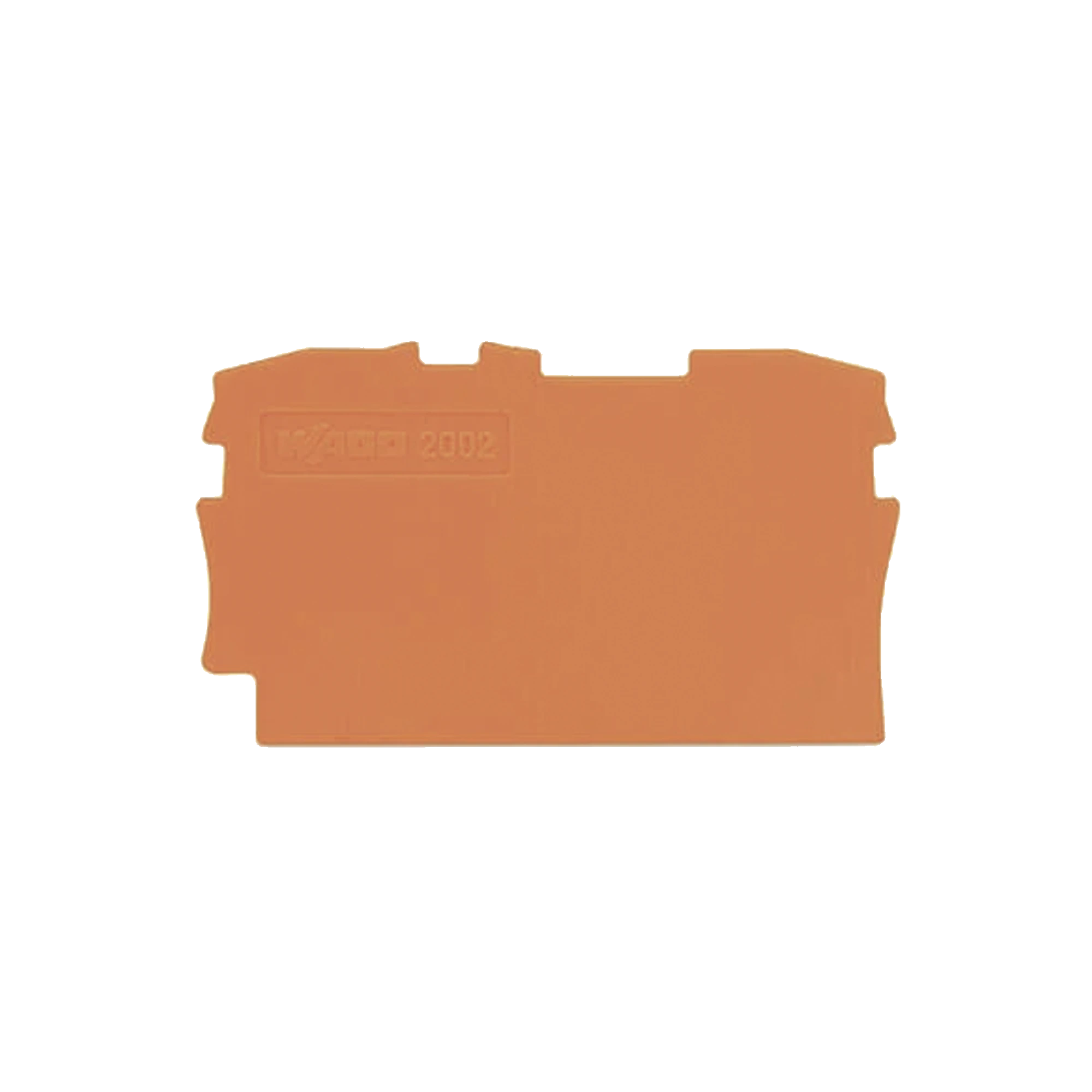 PLACA FINAL E INTERMEDIA; ESPESOR 0,8 MM; NARANJA-Accesorios-WAGO-Bsai Seguridad & Controles