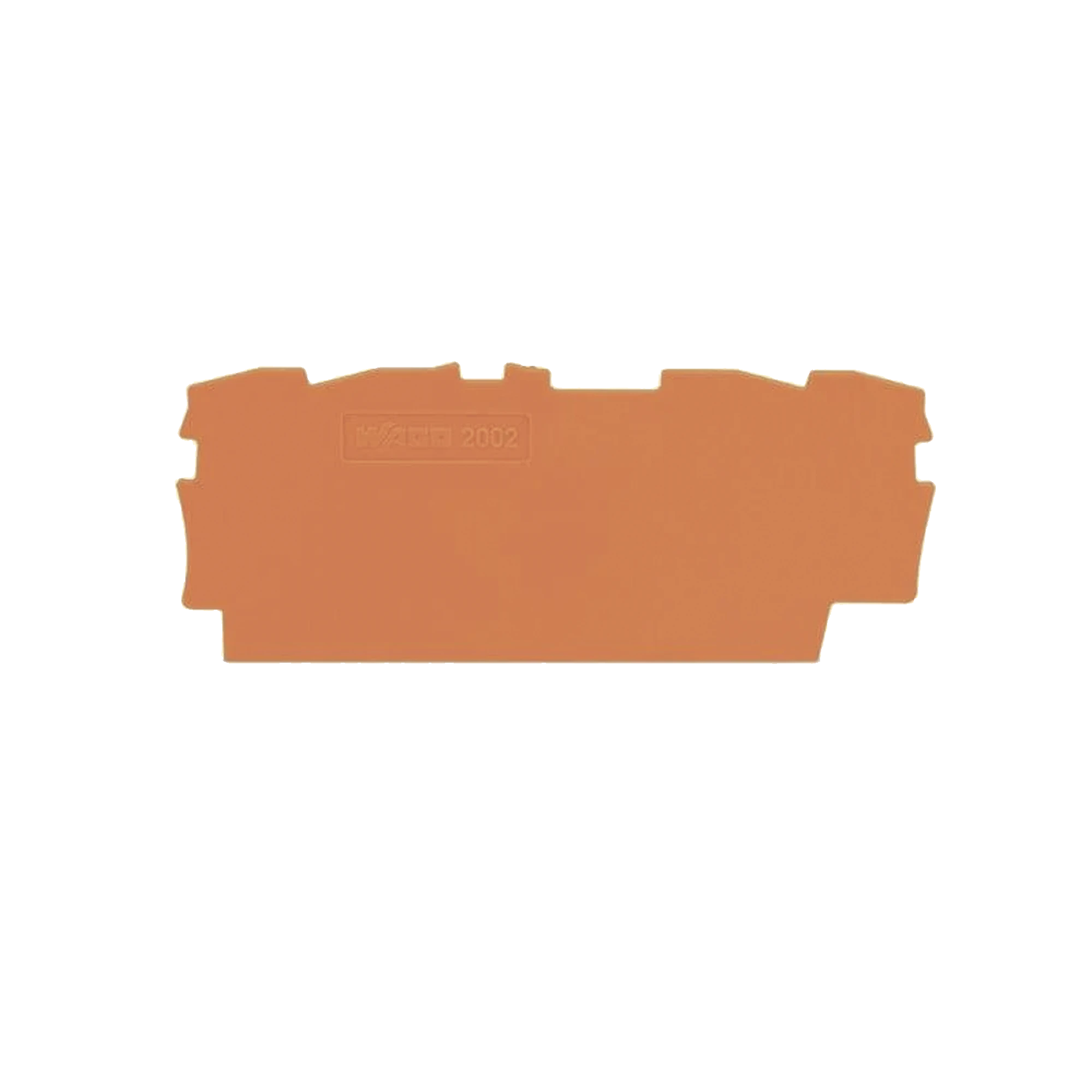 PLACA FINAL E INTERMEDIA; ESPESOR 0,8 MM; NARANJA-Accesorios-WAGO-Bsai Seguridad & Controles