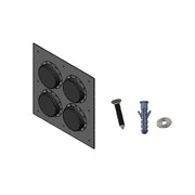 PLACA PASAMUROS CON CAPACIDAD DE 4 BOTAS DE 4-Cableado-SYSCOM TOWERS-Bsai Seguridad & Controles