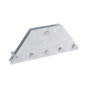 PLACAS IGUALADORAS CON TORNILLERÍA Y SEPARADORES, PARA 6 RETENIDAS. GALVANIZADO EN INMERSIÓN.-Torres y Mástiles-SYSCOM TOWERS-Bsai Seguridad & Controles