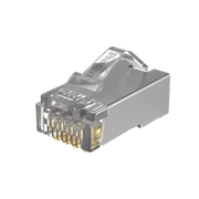 PLUG RJ45 CAT5E BLINDADO, PARA CABLE UTP DE CALIBRES 24-26 AWG, CHAPADO EN ORO DE 50 MICRAS, PAQUETE DE 100 PIEZAS-Cableado-PANDUIT-Bsai Seguridad & Controles