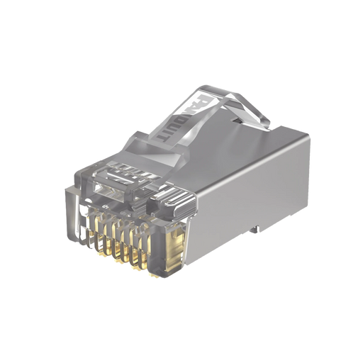 PLUG RJ45 CAT5E BLINDADO, PARA CABLE UTP DE CALIBRES 24-26 AWG, CHAPADO EN ORO DE 50 MICRAS, PAQUETE DE 100 PIEZAS-Cableado-PANDUIT-MPS588-C-Bsai Seguridad & Controles