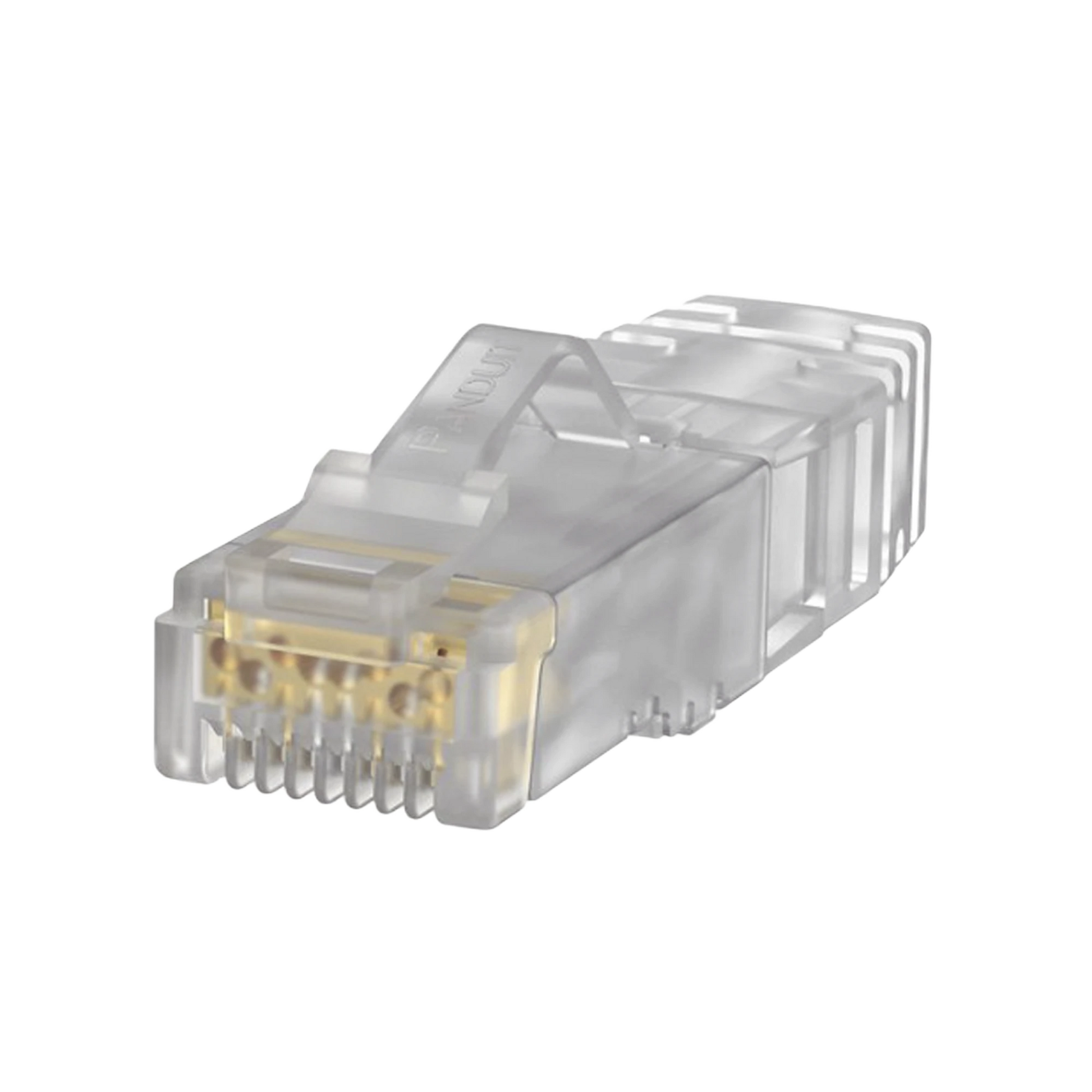 PLUG RJ45 CAT6A, PARA CABLE UTP DE CALIBRE 23-24 AWG, CHAPADO EN ORO DE 50 MICRAS, BOLSA DE 100 PIEZAS-Cableado-PANDUIT-Bsai Seguridad & Controles