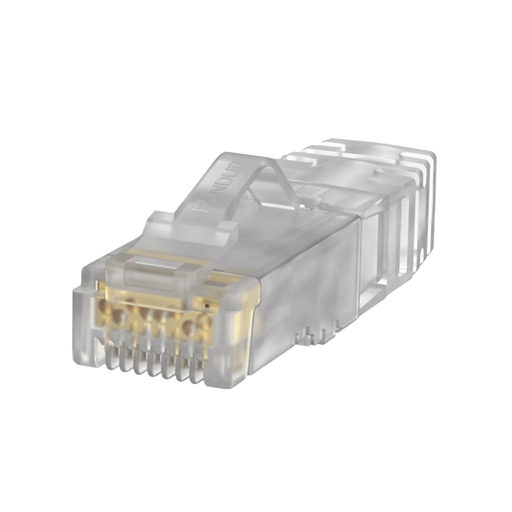 PLUG RJ45 CAT6A, PARA CABLE UTP DE CALIBRE 23-24 AWG, CHAPADO EN ORO DE 50 MICRAS, BOLSA DE 100 PIEZAS-Cableado-PANDUIT-SP6X88-C-Bsai Seguridad & Controles