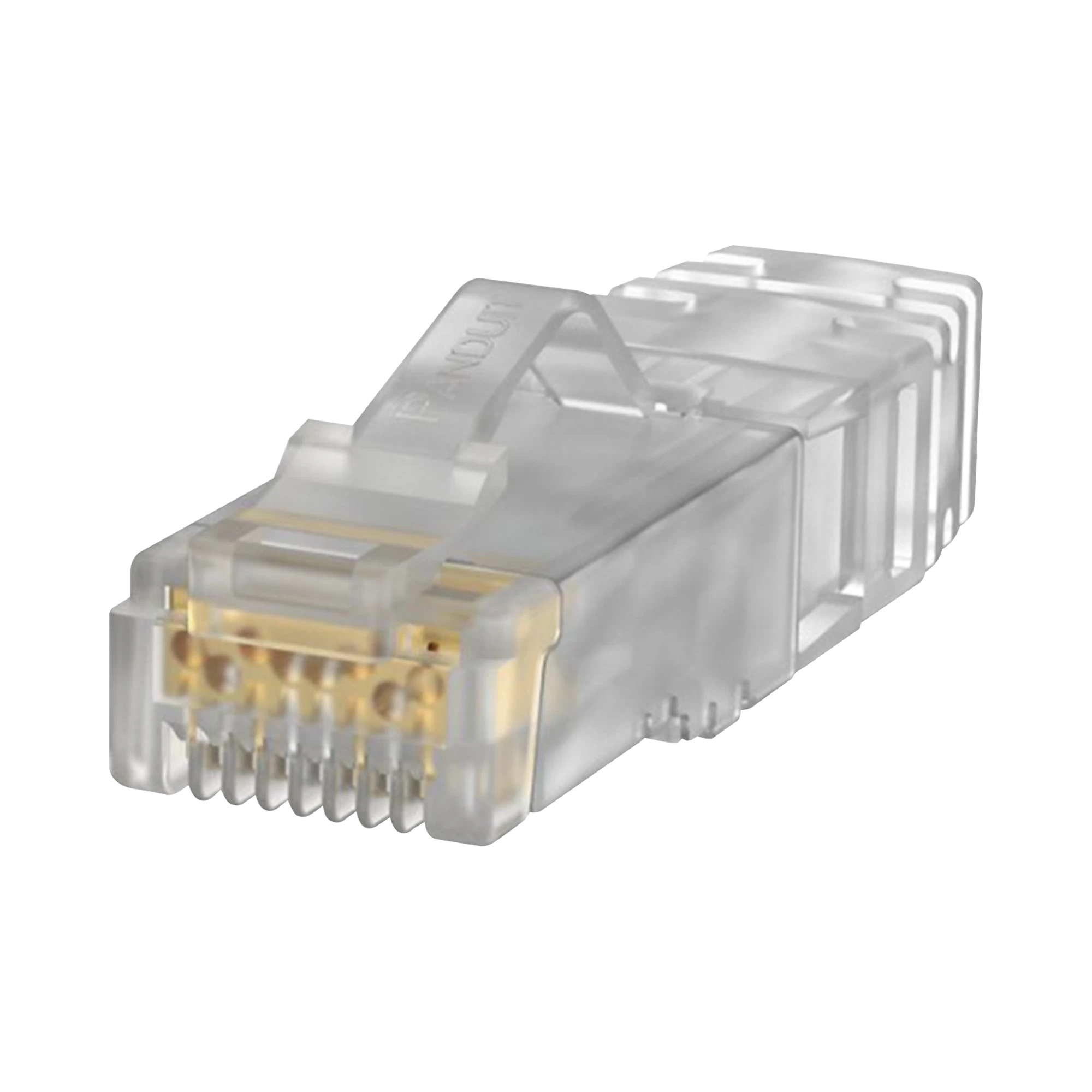 PLUG RJ45 CAT6A, PARA CABLE UTP DE CALIBRE 26 AWG, CHAPADO EN ORO DE 50 MICRAS, PAQUETE DE 100 PIEZAS-Cableado-PANDUIT-Bsai Seguridad & Controles