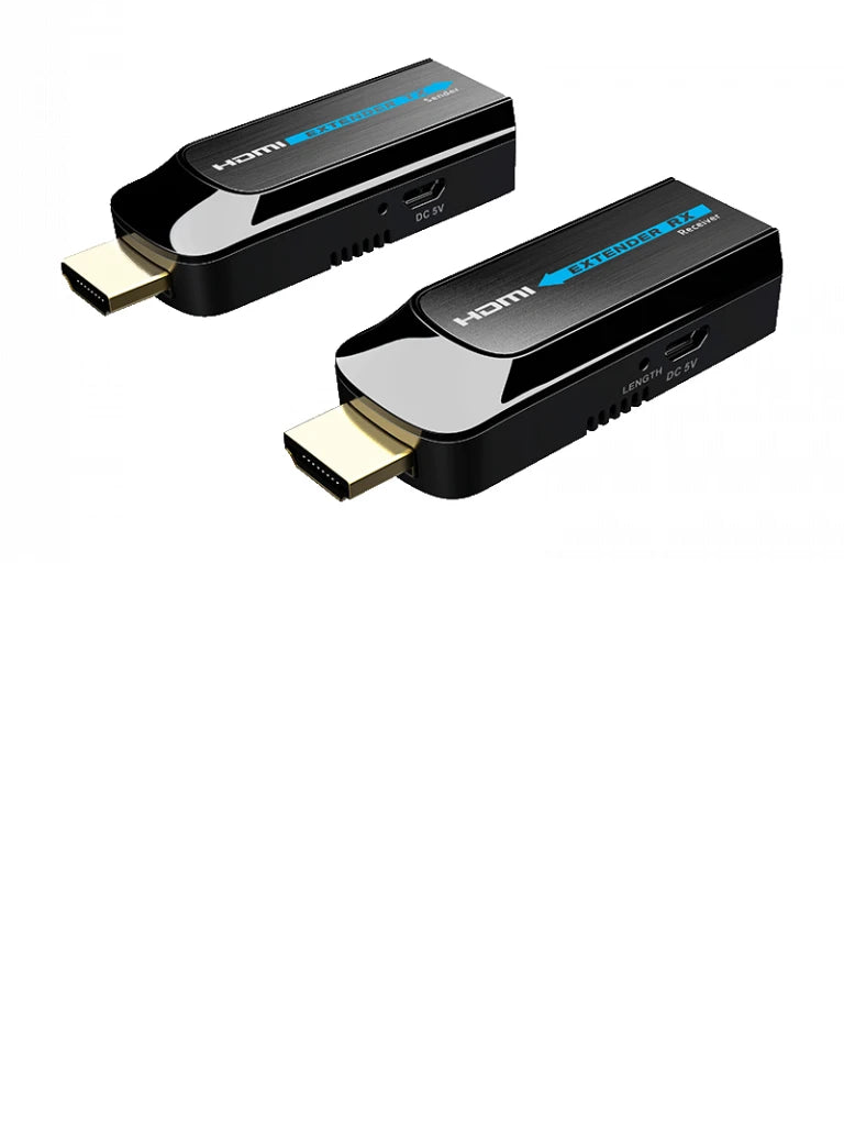 SAXXON LKV372S- KIT MINI EXTENSOR HDMI/ CABLE UTP RECOMENDADO CAT 6/ 6A/ 1080P / 50 METROS /30 HZ / ALIMENTACION MICRO USB / COMPATIBLE CON HDCP 1.4 / PLUG & PLAY-Extensores 4k / HD-SAXXON-Bsai Seguridad & Controles