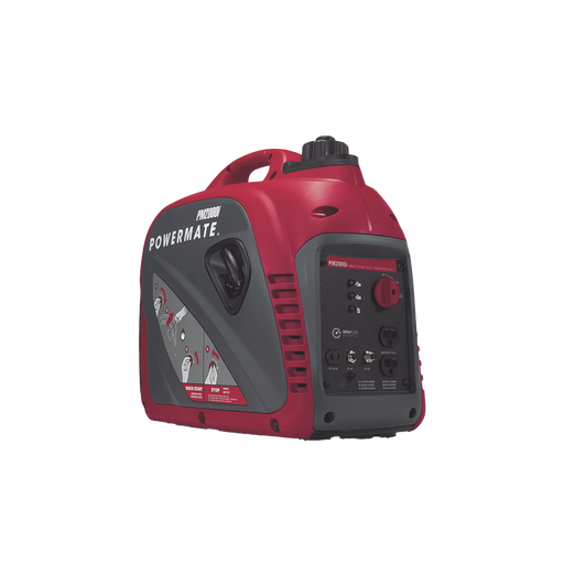 GENERADOR INVERSOR PORTÁTIL A GASOLINA, 1.7 KW, 120VCA , ARRANQUE MANUAL-Respaldo de Energía-POWERMATE-Bsai Seguridad & Controles