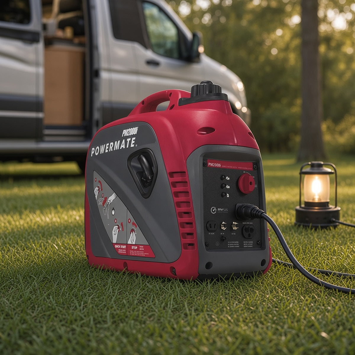 GENERADOR INVERSOR PORTÁTIL / 1.7 KW NOMINAL / 2.0 KW ARRANQUE / 120 VCA / 60 HZ / TANQUE 4.5 L / 11 HORAS AUTONOMÍA [PM2000I] instalado