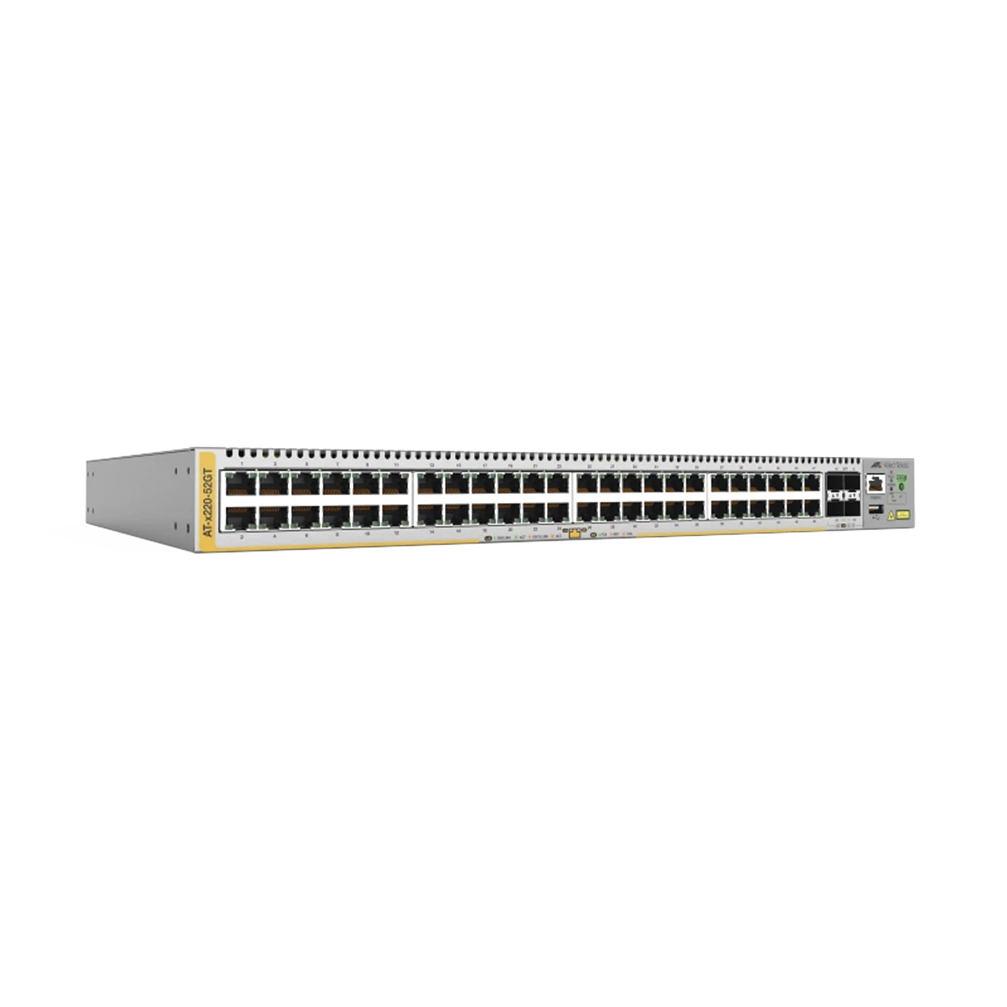 AT-X220-52GT-10 - SWITCH ADMIN CAPA 3 D/48 PTOS 10/100/1000MBPS + 4 SFP 1 FTE D/PODER-Networking-ALLIED TELESIS-Bsai Seguridad & Controles