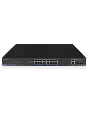 UTEPO UTP3GSW1604TSP200 - SWITCH GIGABIT POE / NO ADMINISTRABLE / 16 PUERTOS POE GIGABIT / 2 PUERTOS GIGABIT RJ45 / 2 PUERTOS GIGABIT SFP / POE 180 WATTS-Switches PoE-UTEPO-Bsai Seguridad & Controles
