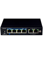 UTEPO UTP3SW04TP60 - SWITCH POE / NO ADMINISTRABLE / 4 PUERTOS POE FAST ETHERNET / 2 PUERTOS FAST ETHERNET / 802.3AF&AT / MODO CCTV / POE 60 WATTS-Switches POE-UTEPO-Bsai Seguridad & Controles