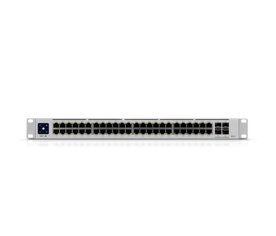 UBIQUITI USW-PRO-48-POE - UNIFI SWITCH GIGABIT POE PRO / 48 PUERTOS POE GIGABIT ETHERNET / 4 PUERTOS SFP 1-10G / POE 600 WATTS / PANTALLA INFORMATIVA / POE AT / POE BT-Switches POE-UBIQUITI-Bsai Seguridad & Controles