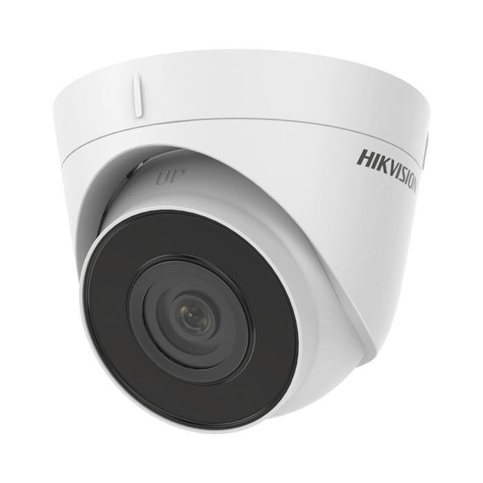 TURRET IP 4 MEGAPIXEL / LENTE 2.8 MM / 30 MTS IR / WDR 120 DB / EXTERIOR IP67 / HIK-CONNECT P2P / H.265+ / POE-Cámaras IP-HIKVISION-DS-2CD1343G0-I(C)-Bsai Seguridad & Controles