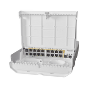 (NETPOWER 16P) SWITCH ADMINISTRABLE SISTEMA OPERATIVO DUAL, 16 PUERTOS C/POE, 2 PUERTOS 10G SFP+ PARA EXTERIOR-Networking-MIKROTIK-Bsai Seguridad & Controles