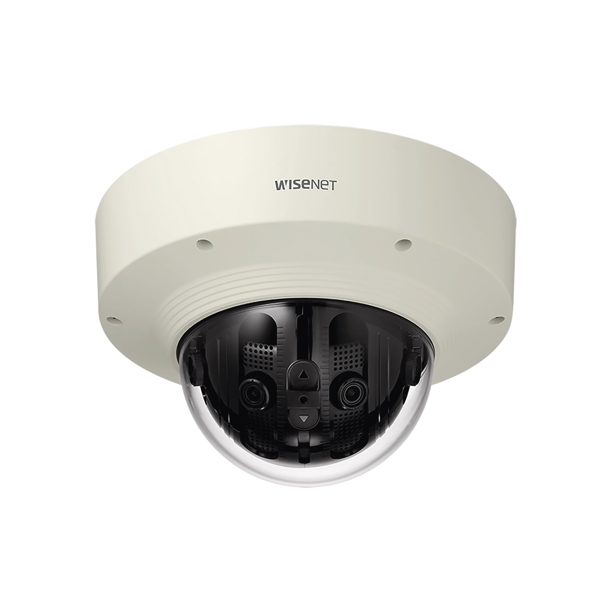 CÁMARA IP 15MP ANTIVANDÁLICA PANORÁMICA 220° O 180° / H.265 & WISESTREAM II / IP66 / IK10 / POE+-Cámaras IP-HANWHA TECHWIN WISENET-Bsai Seguridad & Controles