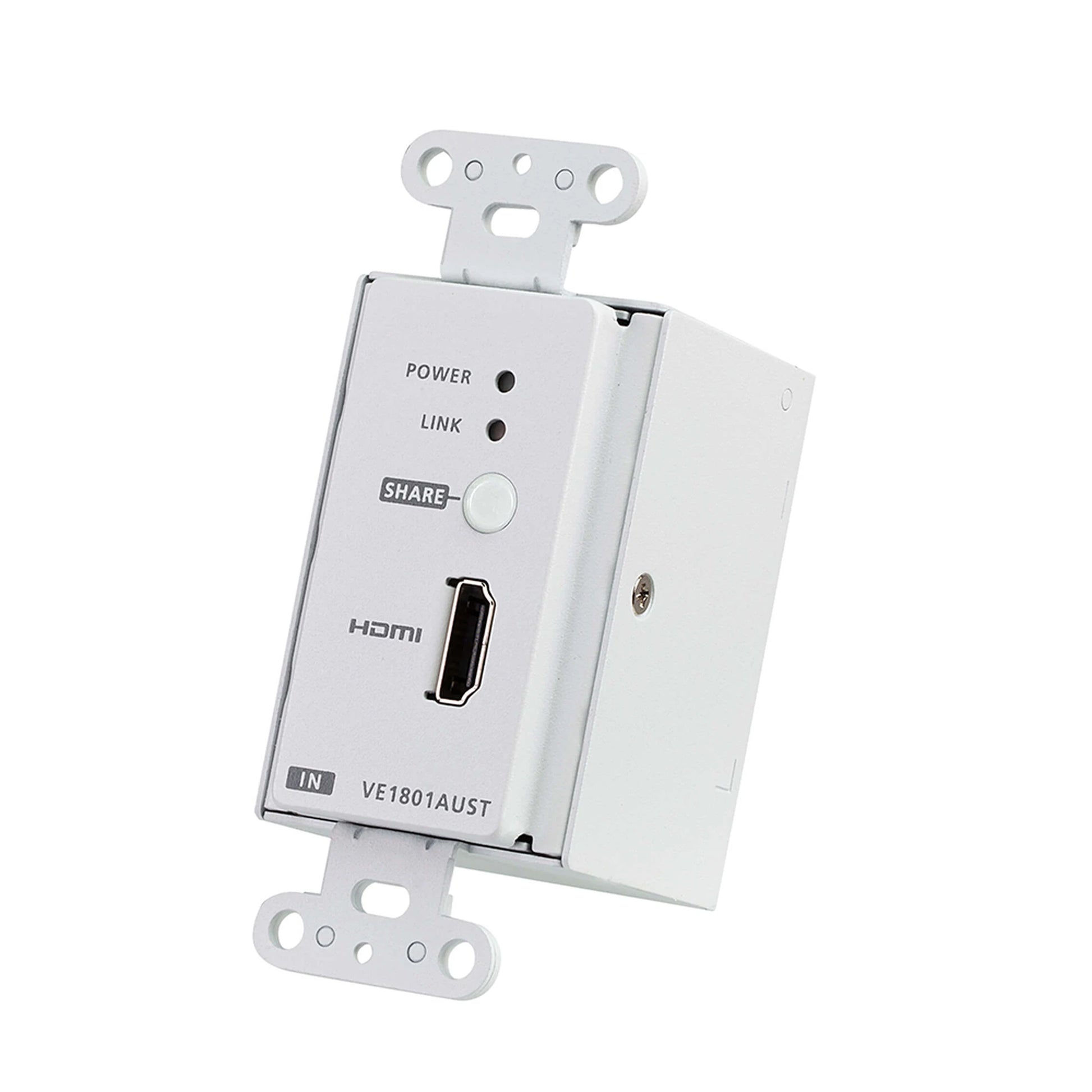 TRANSMISOR HDMI HDBASET-LITE CON PLACA DE PARED ESTADOUNIDENSE/POH-ProAV-ATEN-Bsai Seguridad & Controles