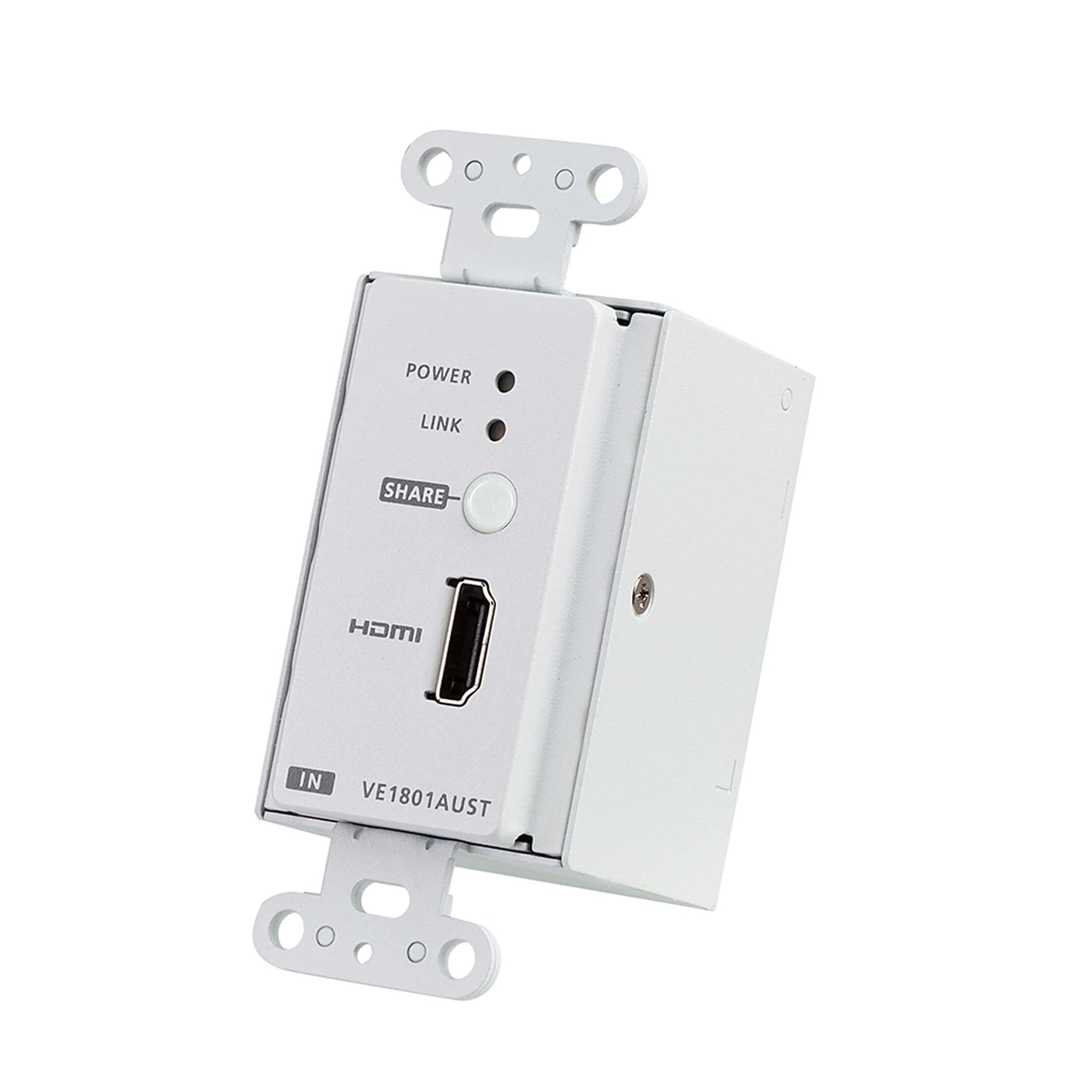 TRANSMISOR HDMI HDBASET-LITE CON PLACA DE PARED ESTADOUNIDENSE/POH-ProAV-ATEN-Bsai Seguridad & Controles