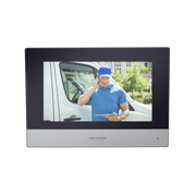MONITOR IP TOUCH SCREEN 7 PARA VIDEOPORTERO IP MODULAR / VÍDEO EN VIVO / POE ESTÁNDAR / APERTURA REMOTA / LLAMADA ENTRE MONITORES / AUDIO DE DOS VÍAS / POLICARBONATO-Videoporteros e Interfonos-HIKVISION-Bsai Seguridad & Controles