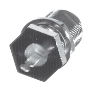 CONECTOR F HEMBRA PARA PANEL EN DOBLE D-PLANO, BORDE HEXAGONAL, TERMINAL SOLDABLE NÍQUEL/ ESTAÑO/ POLIPROPILENO.-Cableado-RF INDUSTRIES,LTD-Bsai Seguridad & Controles