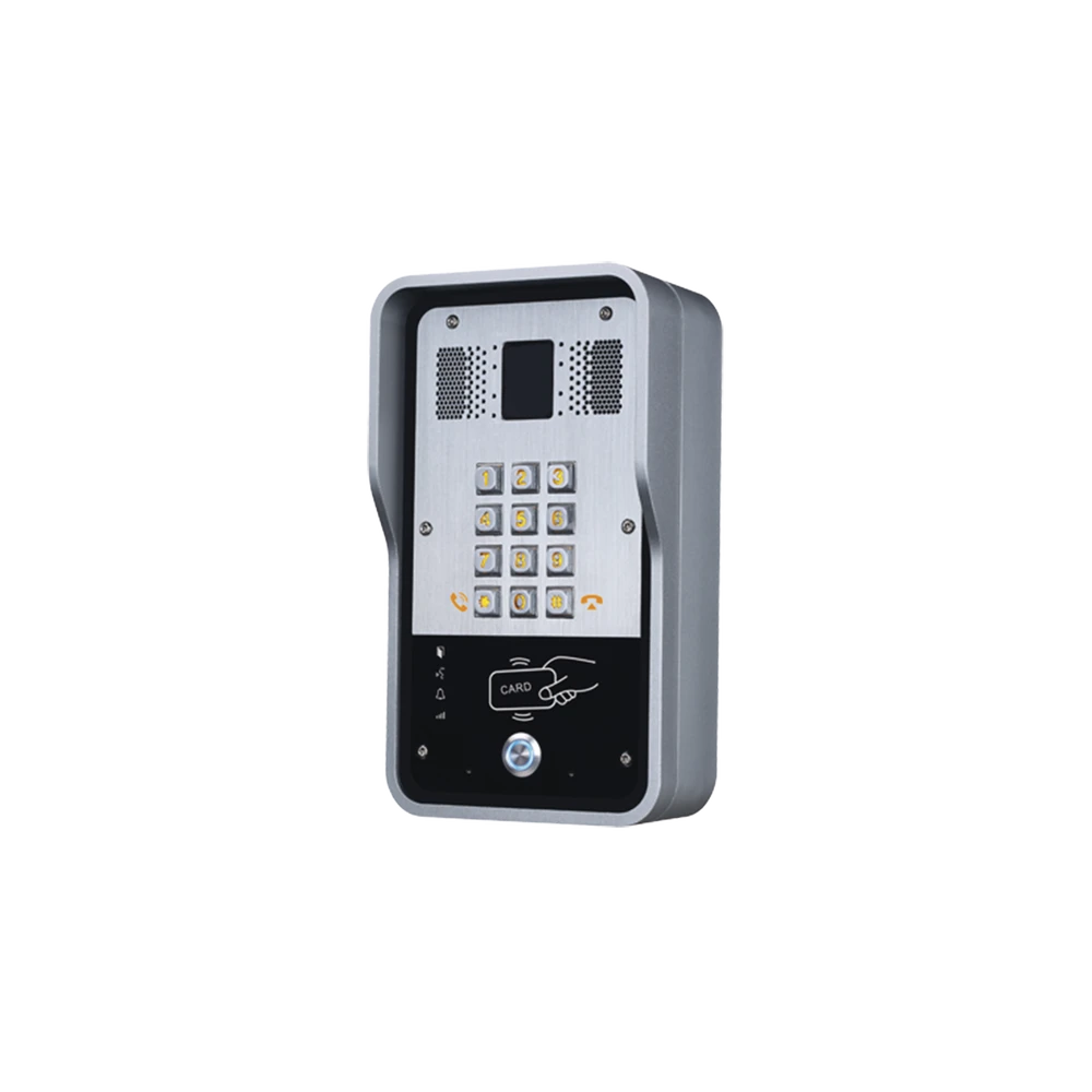 PORTERO IP 2 LINEAS SIP CON RELEVADOR INTEGRADO Y LECTOR RFID PARA ACCESO POR CLAVE NUMÉRICA, TARJETA O LLAMADA REMOTA, POE-Porteros-FANVIL-Bsai Seguridad & Controles