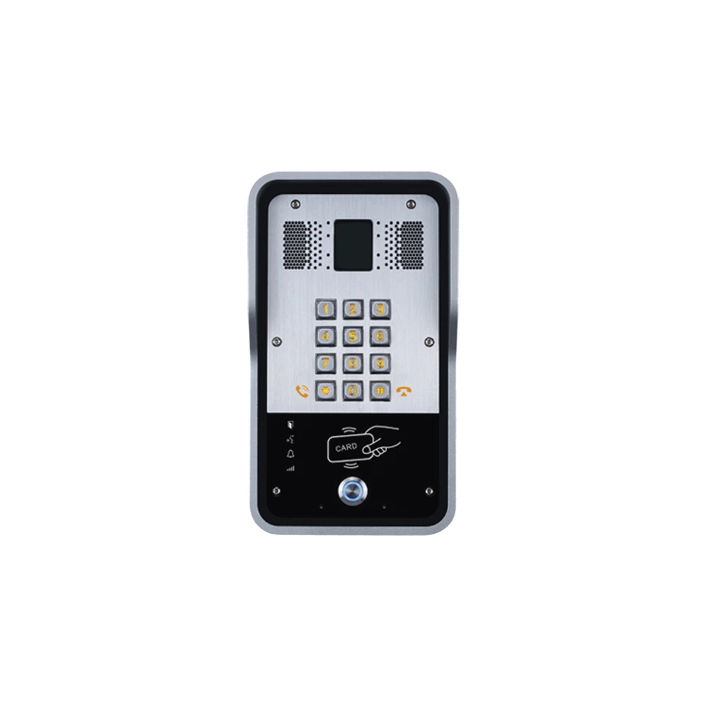 PORTERO IP 2 LINEAS SIP CON RELEVADOR INTEGRADO Y LECTOR RFID PARA ACCESO POR CLAVE NUMÉRICA, TARJETA O LLAMADA REMOTA, POE-Porteros-FANVIL-Bsai Seguridad & Controles