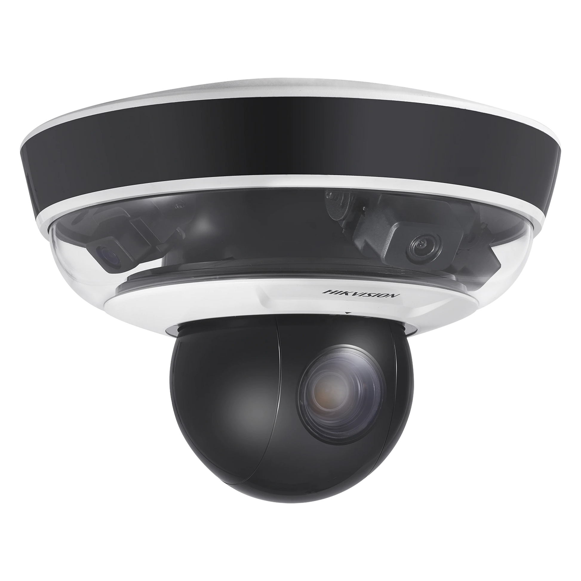 MINI PANOVU 2 MEGAPIXEL / 1 PTZ 10X ZOOM + 3 LENTES PANORÁMICOS 360° / H.265 / IP66 / POE+ / POSICIONAMIENTO 3D-Cámaras IP-HIKVISION-Bsai Seguridad & Controles