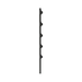 POSTE CON 5 AISLADORES DE PASO PARA CERCA ELECTRIFICADA. TUBO GALVANIZADO DE 1.2M, CAL. 18 DE 1" DIAM. + PINTURA NEGRA APLICACIÓN EN POLVO.-Cercas Eléctricas-EPCOM INDUSTRIAL-SYS-POST-3B-Bsai Seguridad & Controles