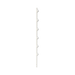 POSTE CON 6 AISLADORES DE PASO PARA CERCA ELECTRIFICADA. TUBO GALVA. DE 1.4M, CAL. 18 DE 1" DIAM. + PINTURA BLANCA.-Cercas Eléctricas-EPCOM INDUSTRIAL-SYS-POST-10W-Bsai Seguridad & Controles