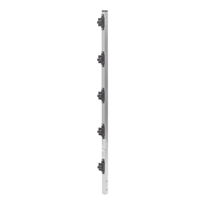 POSTE DE PASO DE 1M PARA CERCA ELECTRIFICADA DE PTR CUADRADO DE ALUMINIO DE 1" DE LADO CON 5 AISLADORES INSTALADOS.-Cercas Eléctricas-EPCOM INDUSTRIAL-Bsai Seguridad & Controles