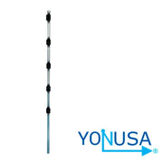 POSTE DE PASO PREMIUM CIRCULAR 1PULG DE DIÁMETRO PARA PASO 1.20MTS GALVANIZADO CON 5 AISLADRES-Cercas Eléctricas-YONUSA-Bsai Seguridad & Controles