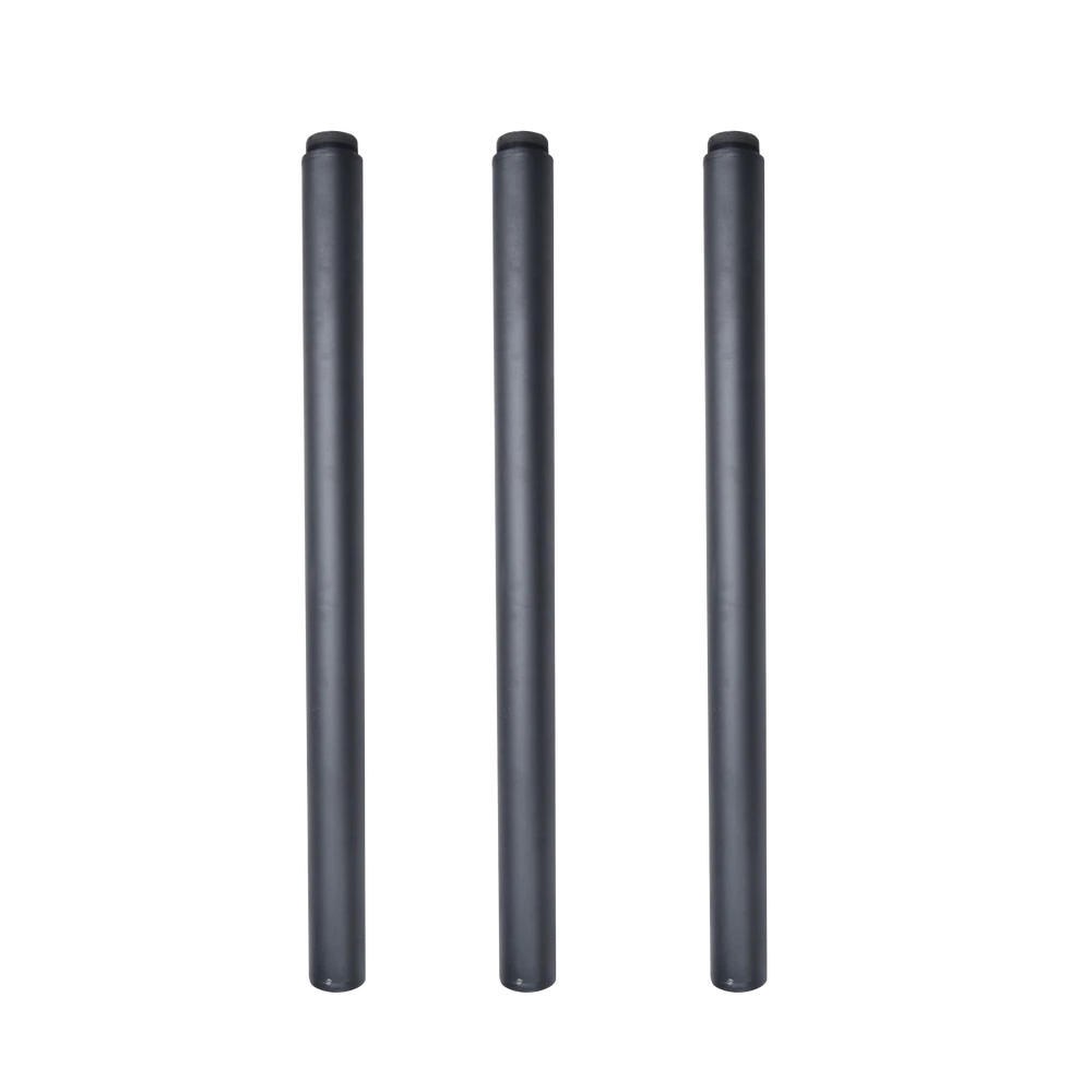 POSTE SECCIONADO DE 6M, ESPECIALIZADO PARA LA INSTALACIÓN DE CCTV, INCLUYE BASE DE CIMENTACIÓN, BRAZO PARA CÁMARA PTZ, TODO EN COLOR NEGRO-Accesorios Videovigilancia-SYSCOM VIDEO-Bsai Seguridad & Controles