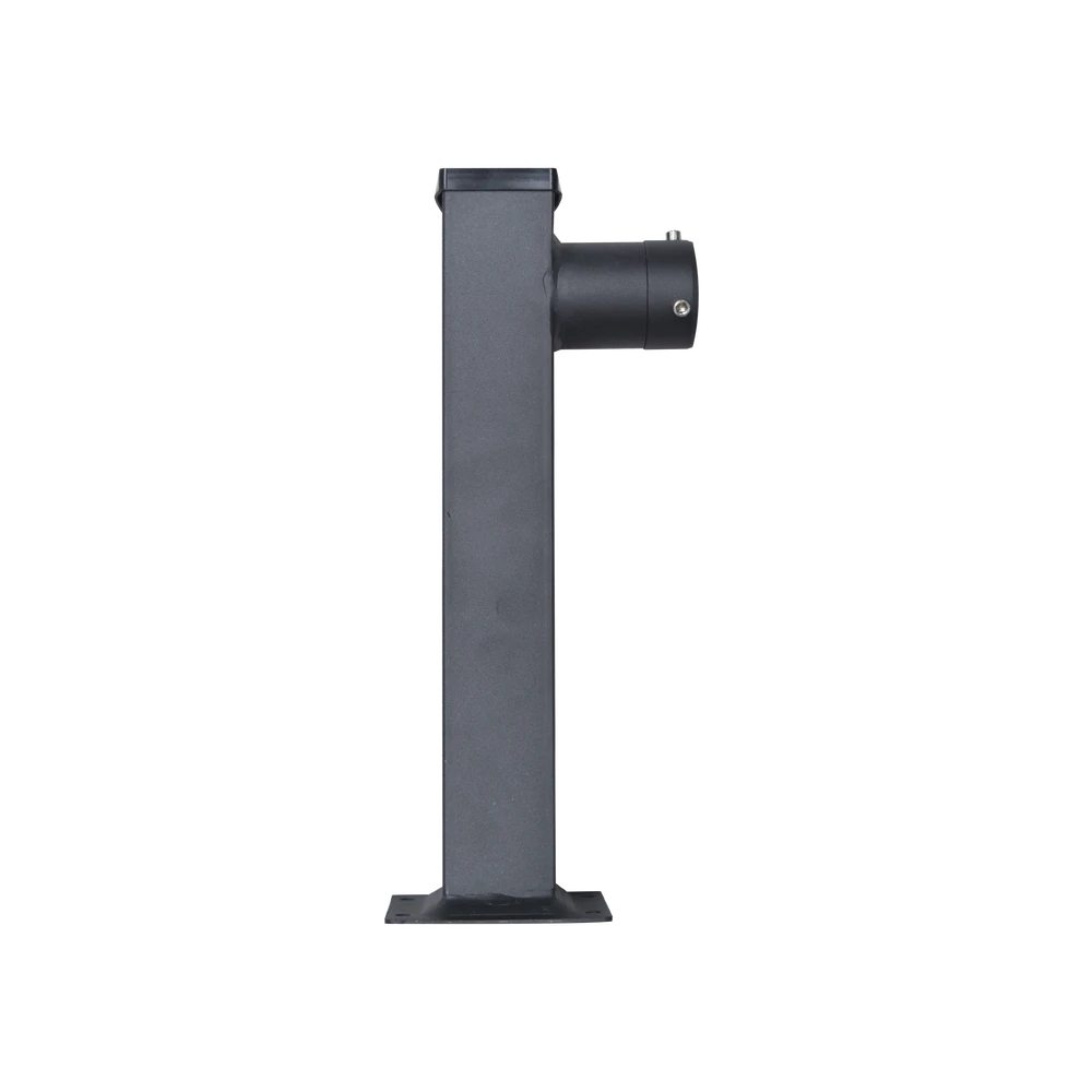 POSTE SECCIONADO DE 6M, ESPECIALIZADO PARA LA INSTALACIÓN DE CCTV, INCLUYE BASE DE CIMENTACIÓN, BRAZO PARA CÁMARA PTZ, TODO EN COLOR NEGRO-Accesorios Videovigilancia-SYSCOM VIDEO-Bsai Seguridad & Controles