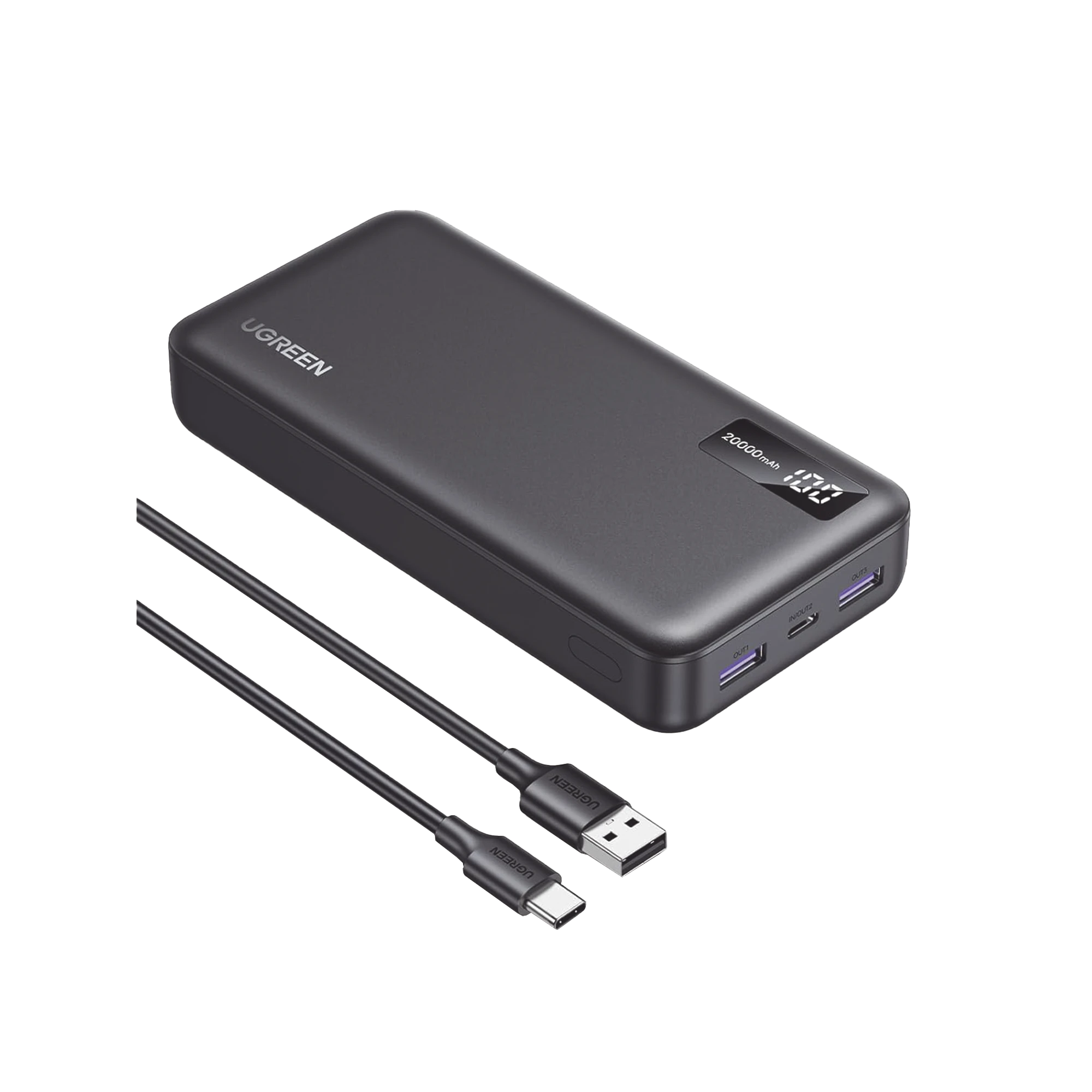 POWER BANK 20000MAH | 22.5W | 1 USB-C | 2 USB-A | PD3.0 | QC4.0/3.0/2.0 | FPC | AFC | SPC | PPS | CARGA 3 VECES MÁS RÁPIDO | PROTECCIÓN INTEGRADA| MATERIAL IGNIFUGO | UL94 V-0 | PANTALLA INTELIGENTE | APROBADO POR AEROLÍNEAS.-Accesorios Generales-UGREEN-Bsai Seguridad & Controles